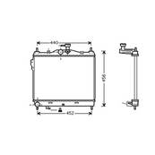 Radiateur de refroidissement moteur pour HYUNDAI GETZ ph.2 2006-2009, OEM: 253101C350, Neuf