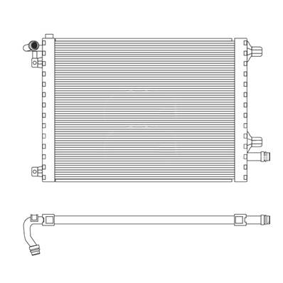 Radiateur de refroidissement moteur pour LAND ROVER DISCOVERY SPORT (L550) ph.1 2015-2020, OEM: LR075357, Neuf