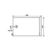 Condenseur de Climatisation pour MERCEDES CLASSE C ph.1 2007-2011 (W204), OEM: 0995000354, Neuf