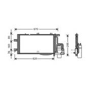 Condenseur de Climatisation pour OPEL CORSA C ph.2 2003-2006, OEM: 93177423, Neuf