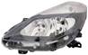 Phare Optique avant gauche pour RENAULT CLIO III phase 2, 2009-2012, H7+H7, fond noir, Neuf