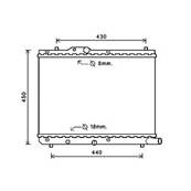 Radiateur de refroidissement moteur pour SUZUKI SWIFT I 2007-2010, OEM: 1770062J50, Neuf