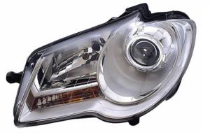 Phare Optique avant gauche pour VOLKSWAGEN TOURAN I phase 2, 2006-2010, H7+H7, Neuf