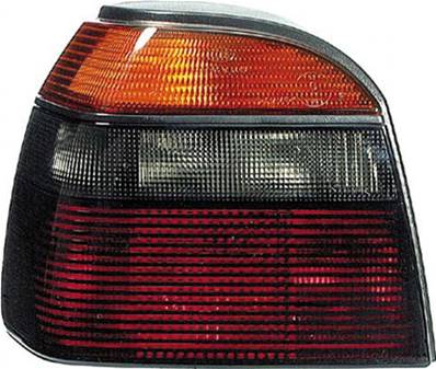 Feu arrière gauche pour VOLKSWAGEN GOLF III 1991-1997, Mod. GT / GTI / VR6, Rouge fumè, Neuf