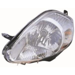 Phare Optique avant gauche pour FIAT GRANDE PUNTO depuis 06/2008, H4, chromé, Neuf