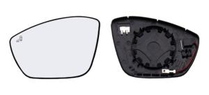 Miroir Glace rétroviseur gauche pour PEUGEOT 208 II phase 1 2019-2023, Système BLIS, dégivrant, à clipser, Neuf