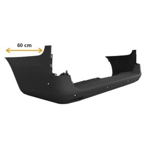 Pare chocs arrière pour MERCEDES VITO III (W447) 2014-2019, châssis long, trous radar, gris, Neuf