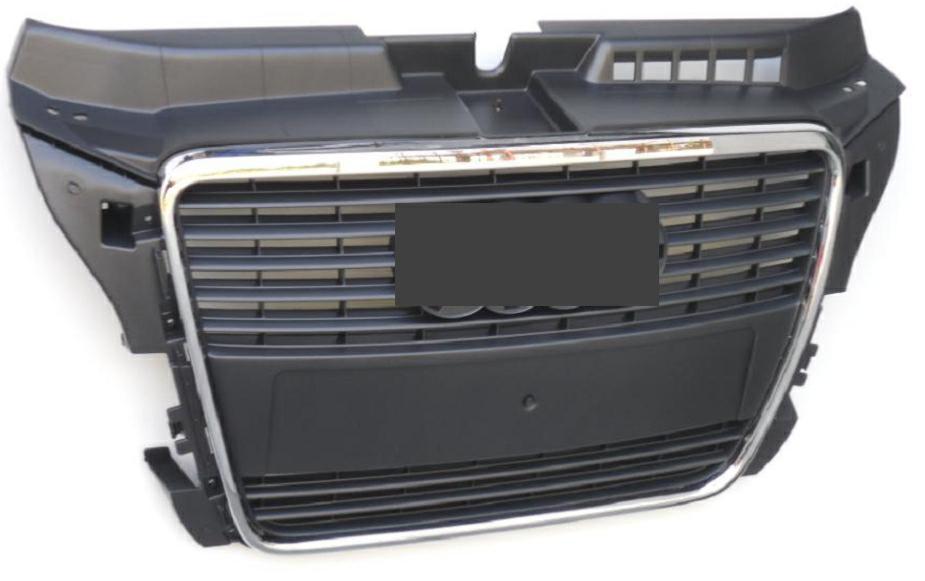 Grille pour AUDI A3 II ph.2 2008-2012, Mod. 3 portes. chromée, Neuve
