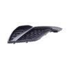 Grille gauche pare-chocs avant pour AUDI A1 II depuis 2018, avec moulure argente, sans sige antibrouillard, trous PDC, Mod. S-LINE, noire, Neuve