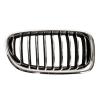 Grille de radiateur avant droite pour BMW Serie 5 F10N, 2013-2016, chromée/noire, Mod. LUXURY LINE-BASIS, Neuve