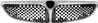 Grille radiateur centrale pour LANCIA Y phase 2 2000-2003, Cadre chrom, Neuve