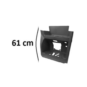 Marchepied droit pour MERCEDES ACTROS MP4 WIDE CAB de 2011 à 2021, peint en gris,  hauteur : 61 cm, Neuf