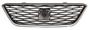 Grille radiateur pour SEAT IBIZA IV  phase 3 2015-2016, noire, avec moulure chromé, Neuve 