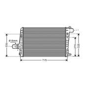 Intercooler pour AUDI A6 II ph.1 1997-2001, OEM: 4B0145805A, Neuf