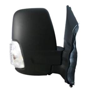 Rétroviseur droit manuel pour FORD TRANSIT Mk8 phase 1 2014-2019, (bras court), clignotant blanc, noir