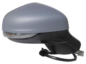 Rétroviseur droit pour FORD FIESTA VII ph.1 2017-2021, électrique, rabattable électriquement, dégivrant, BLIS, feu de courtoisie, Neuf à peindre