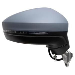Rétroviseur extérieur droit électrique pour VOLKSWAGEN TIGUAN II phase 1, 2016-2020, rabattable électriquement, Lane Assist, dégivrant, mémoire, Neuf à peindre