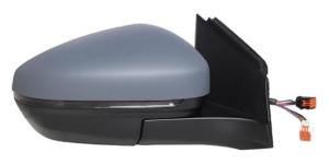Rétroviseur droit pour PEUGEOT 3008 II phase 1 de 2017 à 2020, électrique, rabattable, sonde, feu de courtoisie, Neuf à peindre
