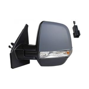 Rétroviseur gauche pour FIAT DOBLO II phase 2 2015-2022, mécanique, avec feu, Mod. Cargo, 2 PIN, Neuf à peindre