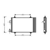 Condenseur de Climatisation pour CITROËN XSARA ph.2 2000-2004, OEM: 6453EC, Neuf