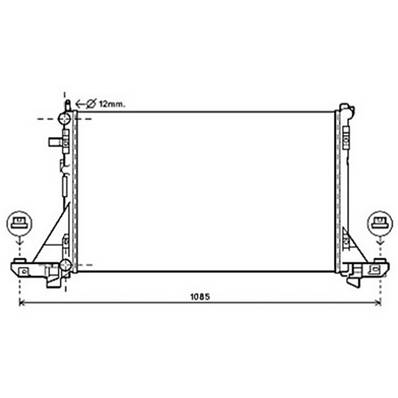 Radiateur de refroidissement moteur pour RENAULT MASTER III ph.1 2010-2014, OEM: 2140000Q2E, Neuf