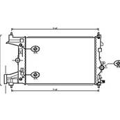 Radiateur de refroidissement moteur pour OPEL ASTRA J 2010-2012, OEM: 13267652, Neuf