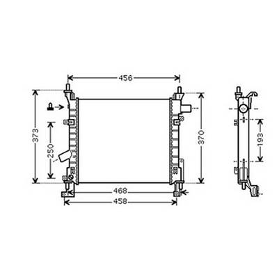 Radiateur de refroidissement moteur pour FORD KA 2003-2008, OEM: 1671692, Neuf
