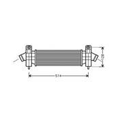 Intercooler pour FORD MONDEO II ph.1 2000-2003, OEM: 1313503, Neuf
