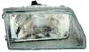 Phare optique avant droit pour FIAT CINQUECENTO 1992-1998, H4, rglage manuel, asymtrique, corps gris, Neuf