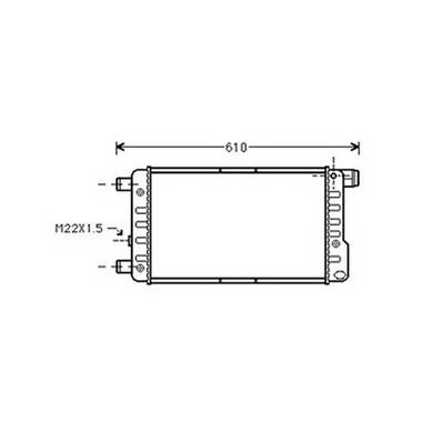 Radiateur de refroidissement moteur pour FIAT SEICENTO depuis 1998, OEM: 46405843, Neuf