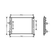 Radiateur de refroidissement moteur pour FIAT MULTIPLA 1998-2004, OEM: 71736182, Neuf