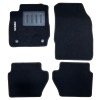 Kit 4 Tapis de sol Auto pour FORD FIESTA de 2013 à 2016, sigle fiesta, moquette noire et clips ronds, Neuf