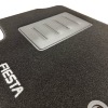 Kit 4 Tapis de sol Auto pour FORD FIESTA de 2005 à 2008, sigle fiesta, moquette noire, Neuf