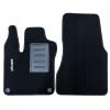 Kit 2 Tapis de sol Auto pour SMART FORTWO (W453) 2014-2019, avec sigle SMART et clips, Neuf