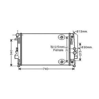 Radiateur de refroidissement moteur pour MERCEDES VITO II ph.1 2003-2010 (W639), OEM: 6395010701, Neuf