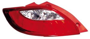 Feu arrière gauche pour MAZDA 2 II 2007-2014, rouge-incolore, Neuf