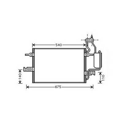 Condenseur de Climatisation pour OPEL MERIVA A ph.2 2006-2010, OEM: 13128931, Neuf