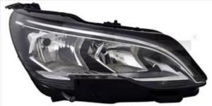 Phare droit pour PEUGEOT 3008 II phase 1 de 2017 à 2020, H7+HB3+PWY24W, électrique, avec moteur e feu de jour LED, Neuf