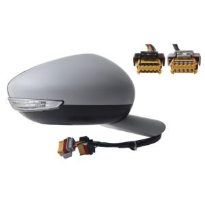 Rétroviseur droit pour PEUGEOT 508 I phase 2, 2014-2018, rabattable électriquement, dégivrant, sonde, feu de courtoisie, feu clignotant, Neuf à peindre