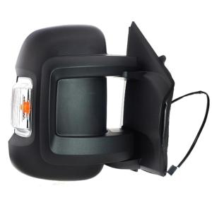 Rétroviseur droit électrique pour PEUGEOT BOXER II 2014-2023, bras court, rabattable électriquement, dégivrant, feu clignotant orange (16W), Neuf