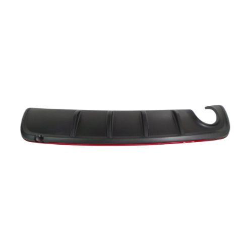 Spoiler de pare-chocs arrière pour ALFA ROMEO GIULIETTA depuis 2016, noir, avec sortie à échappement unique, avec profil rouge, Neuf