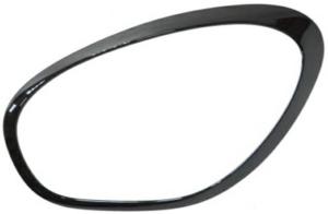 Cadre phare avant gauche pour MINI COUNTRYMAN I R60, 2010-2017, noir, Neuf