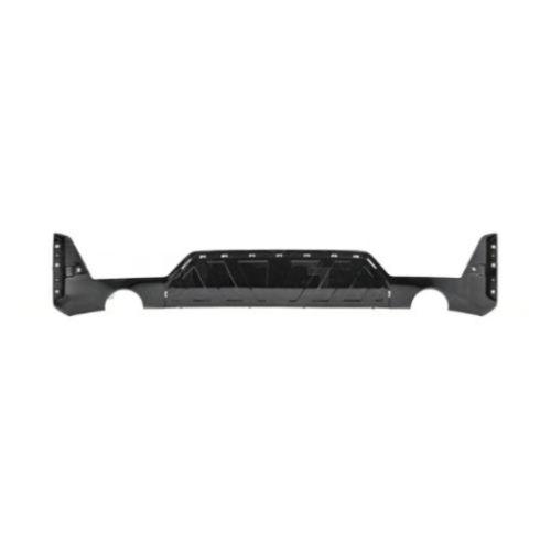 Spoiler pare-chocs arrière pour BMW Série 3 G20/G21 M3/M-TECH depuis 2022, noir brillant, avec trous radar + supports, trous de moulure, sortie d''échappement simple à droite et à gauche, Neuf