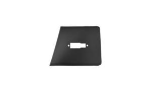 Moulure laterale gauche pour PEUGEOT BOXER III phase 1 depuis 2024, noire, empattement court-long avec trou pour feu, modele depuis 2018->, Neuve
