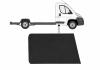 Moulure porte avant droite pour PEUGEOT BOXER III depuis 2024, noire, mod. châssis plateau, Neuve