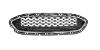 Grille calandre centrale suprieure pour FORD FIESTA VII phase 1, depuis 2017, noire, moulure chrome, mod. DIESEL (PLUS), Neuve