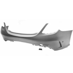 Pare-chocs arrière pour MERCEDES CLASSE C phase 2, 2018-2021 (W205), trous radar + supports, Mod. 4 portes AMG, Neuf à peindre