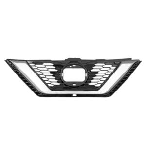 Grille radiateur pour NISSAN QASHQAI II phase 2 2018-2021, noire, trou caméra, Neuve