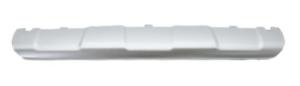 Moulure inférieure de pare chocs avant pour PEUGEOT 2008 I phase 1 2013-2016, grise/argent, Neuve