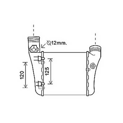 Intercooler pour AUDI A4 III 2004-2007, OEM: 8E0145805AA, Neuf